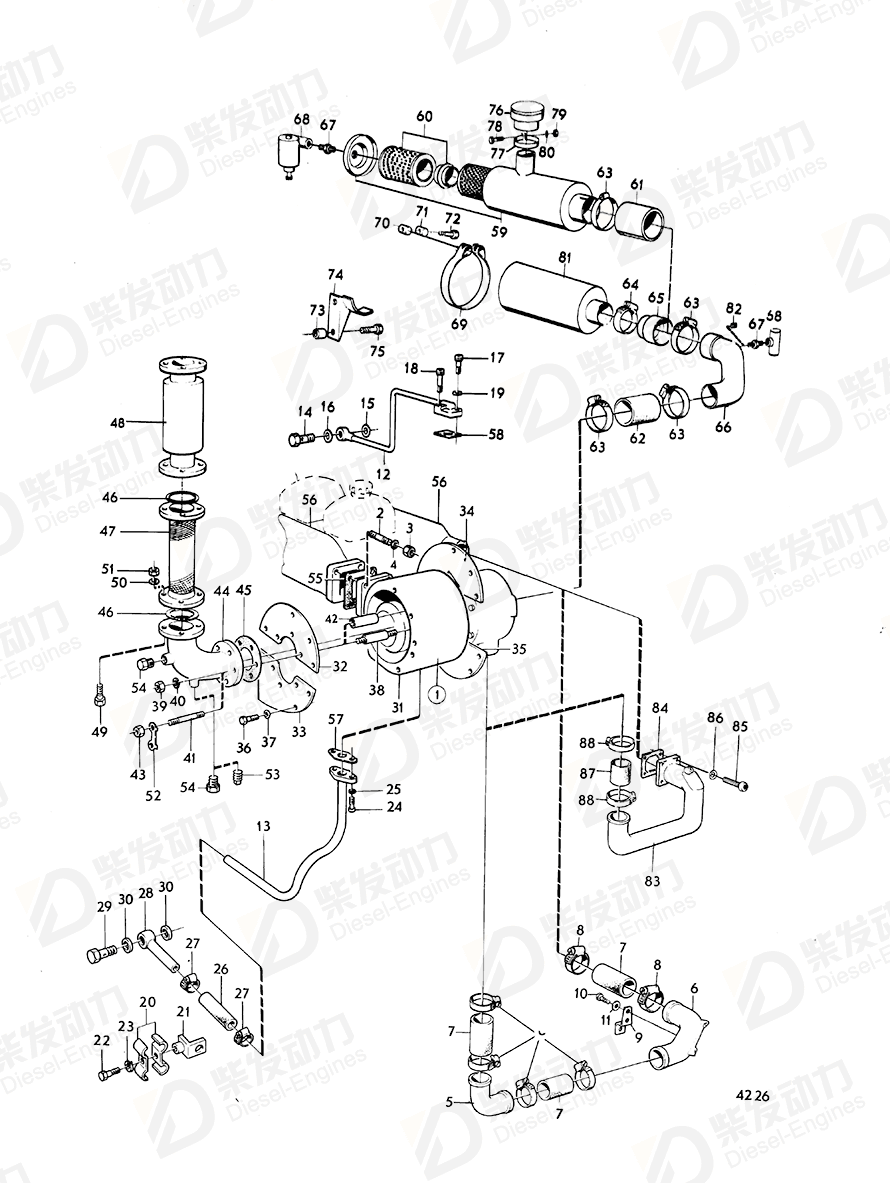 VOLVO Hex. socket screw 956584 Drawing